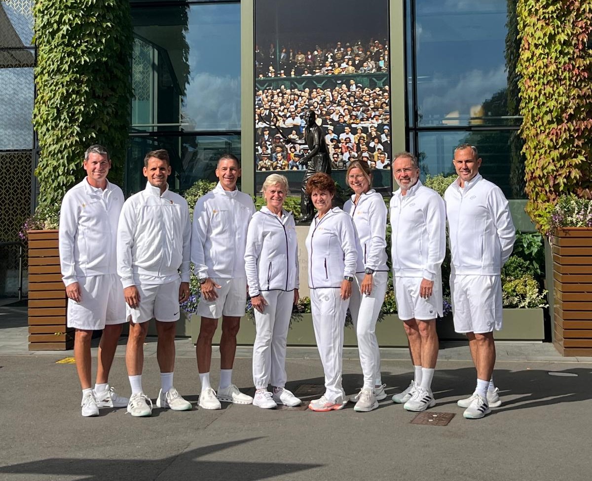 A wimbledoni magyar delegáció 2024-ben a helyszínen