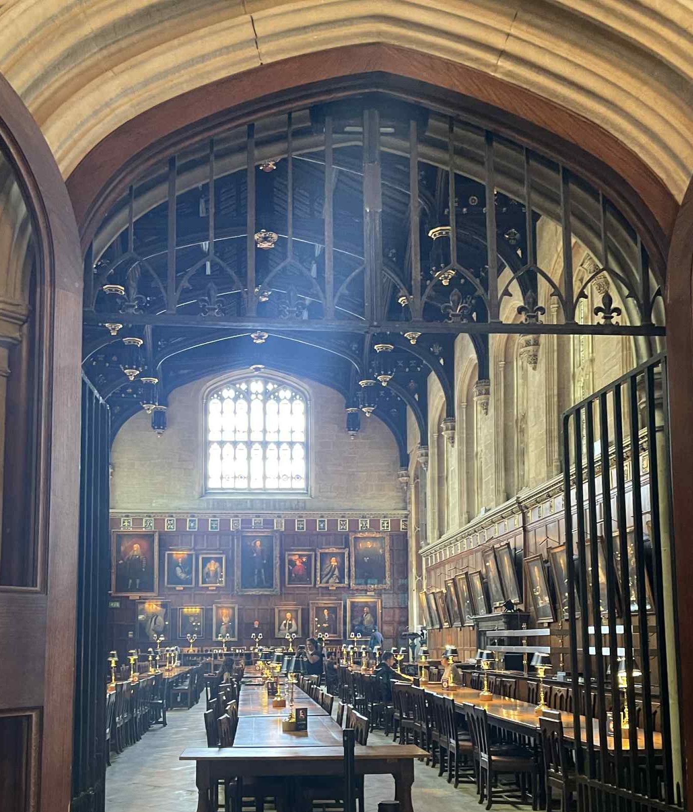 Az oxfordi college étkezője