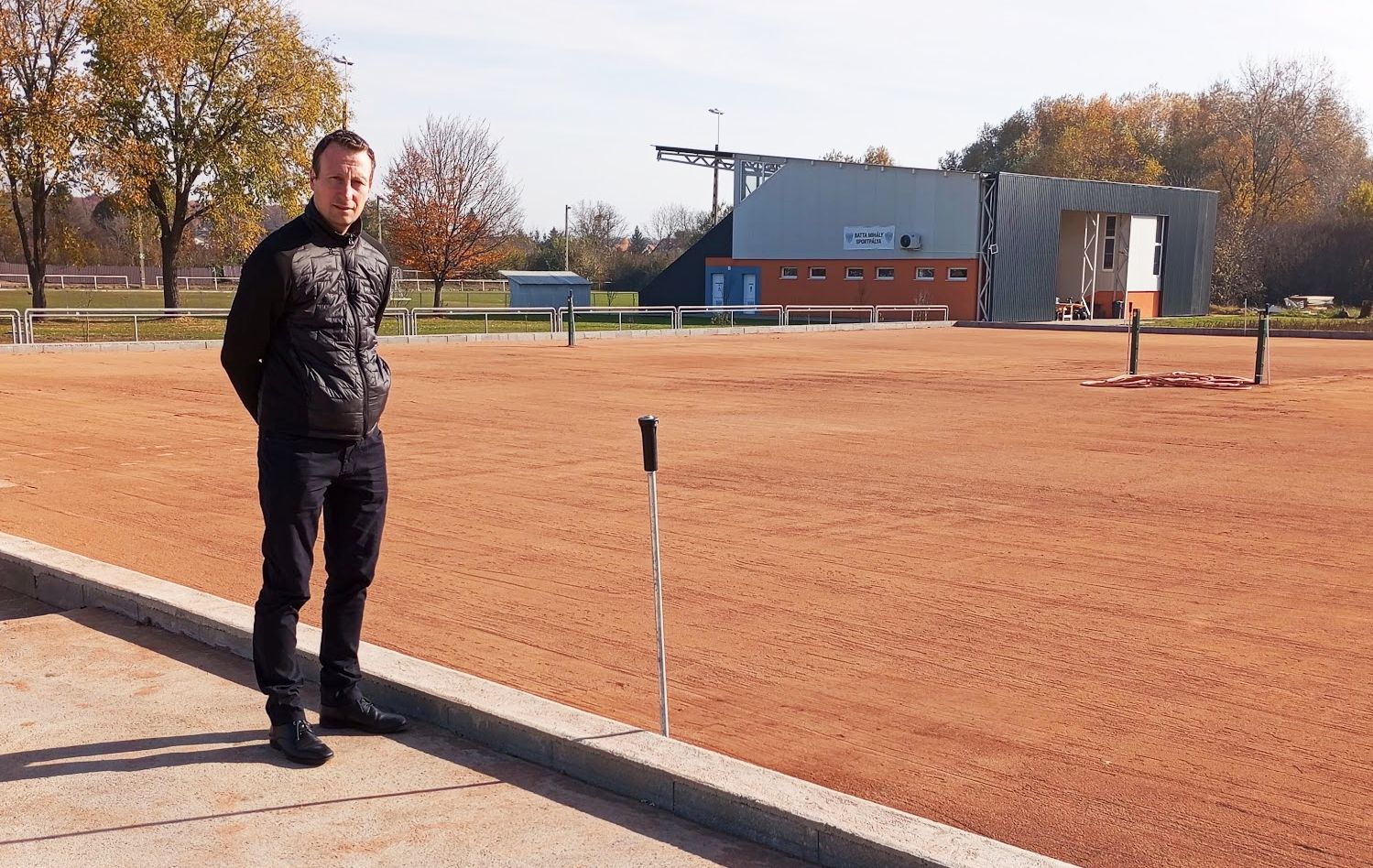 Kollár László, még a 2024 novemberi építkezés idején