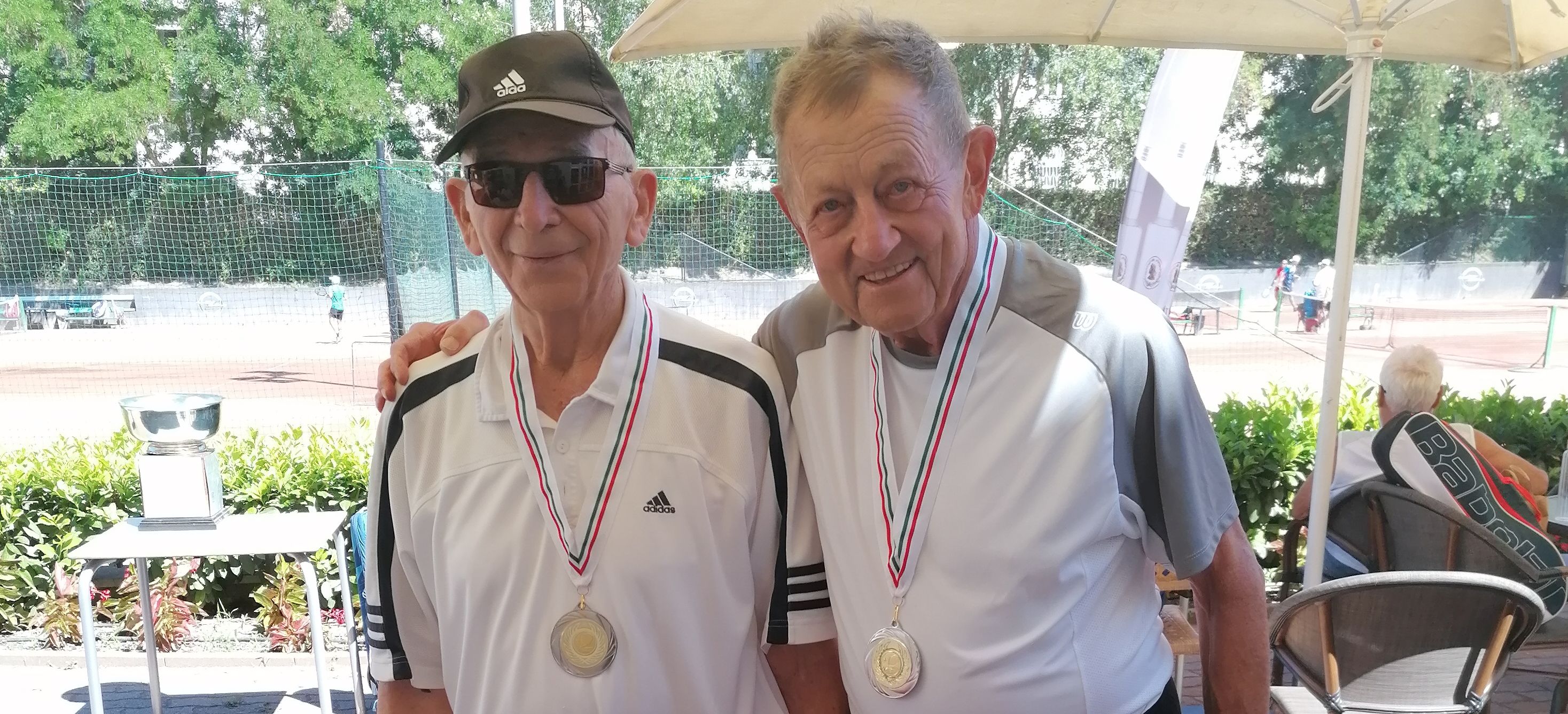 Soltész János, Szentkirályi István, a férfi páros 75+ döntősei