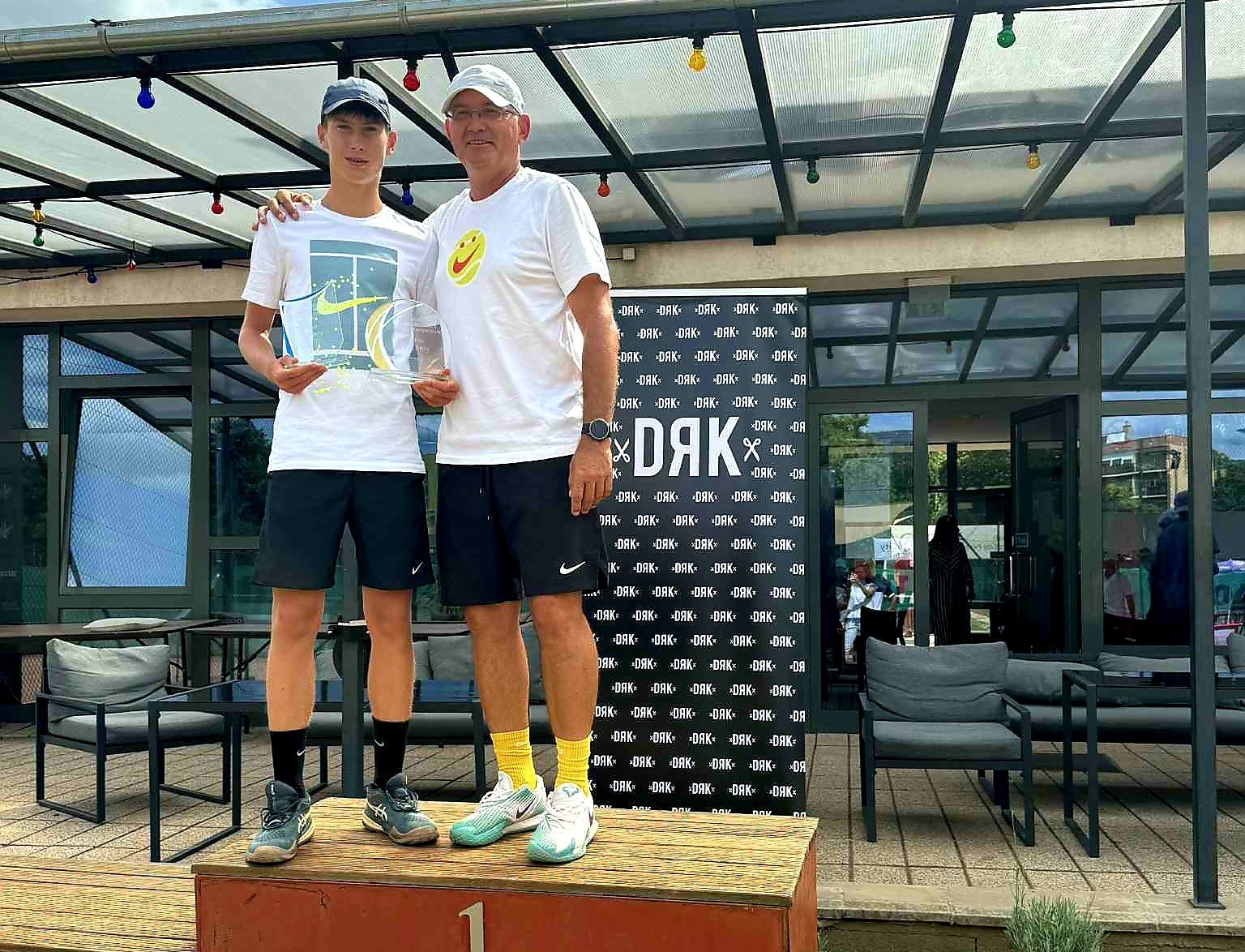 Mokán István Damján és nevelőedzője Hankó Bálint a 2025-ös ob-győzelem után